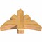 Ekena Millwork Davenport Rough Sawn Timber Gable Bracket, Western Red Cedar, 36"W x 24"H x 6"D x 6"F, 16/12 Pitch GBW036X24X0606DAV00RWR - alternate 3
